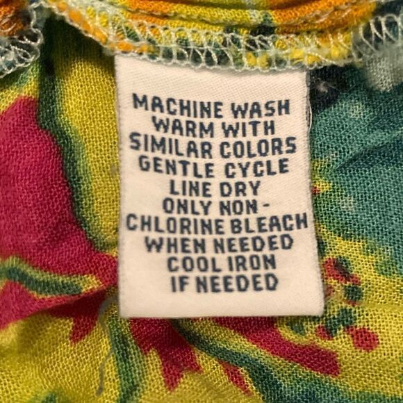 Go Softly Floral Green and Yellow Dress Woman’s Size 3X - Picture 8 of 8